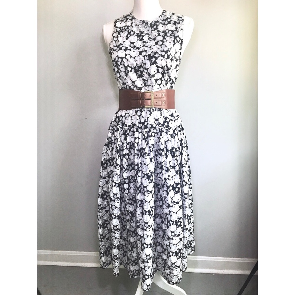 {Vintage} Floral Two Piece Top & Skirt Set - Picture 1 of 8